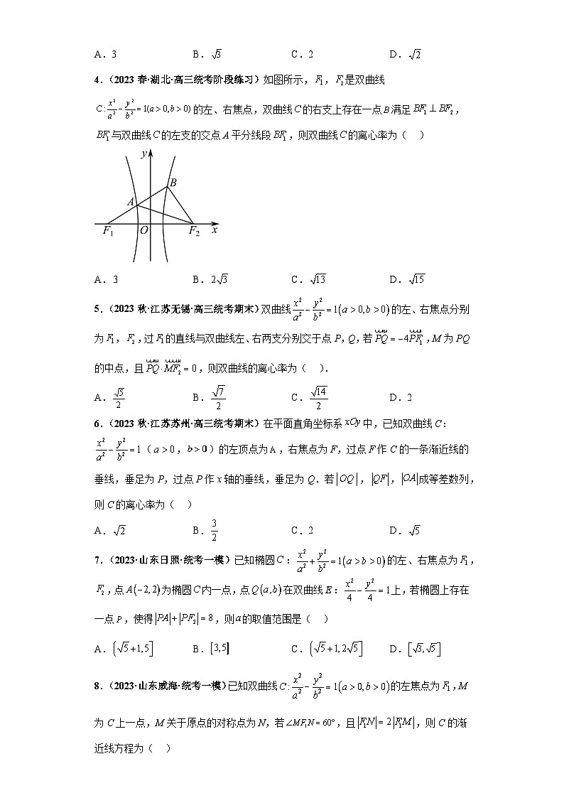 【冲刺名校之新高考题型模拟训练】专题15 圆锥曲线综合问题（单选+填空）（新高考通用）02