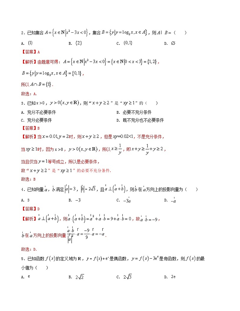 “8+4+4”小题强化训练（2）-2024届高三数学二轮复习《8+4+4》小题强化训练（新高考地区专用）(解析版）第2页