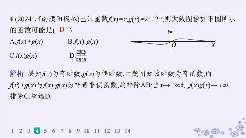 适用于新高考新教材备战2025届高考数学一轮总复习第3章函数与基本初等函数课时规范练14指数函数课件新人教A版06