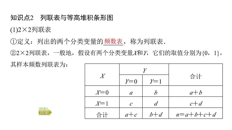 2024春高中数学第8章成对数据的统计分析8.3列联表与独立性检验8.3.1分类变量与列联表8.3.2独立性检验课件新人教A版选择性必修第三册第6页