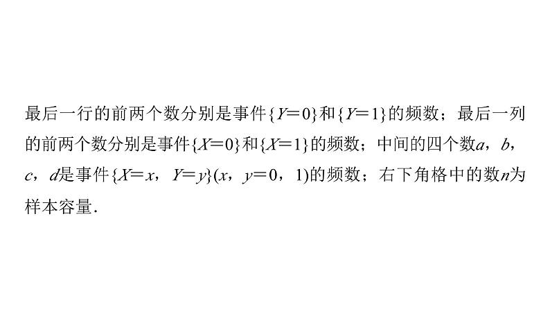 2024春高中数学第8章成对数据的统计分析8.3列联表与独立性检验8.3.1分类变量与列联表8.3.2独立性检验课件新人教A版选择性必修第三册第7页