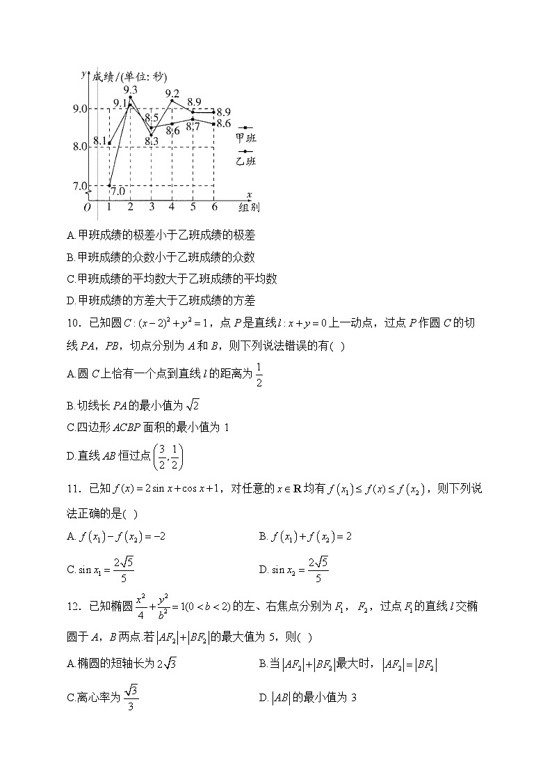 2024届新高考数学精英模拟卷 【新课标卷】第3页