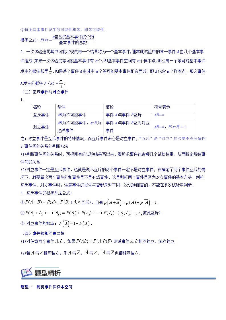 专题14 概率（知识串讲+热考题型+专题训练）-2023-2024学年高一数学下学期期中期末常考考点精讲精练（苏教版必修第二册）02