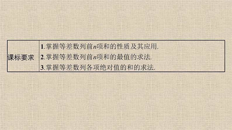 2023-2024学年人教B版选择性必修第三册   等差数列前n项和的综合应用  课件01