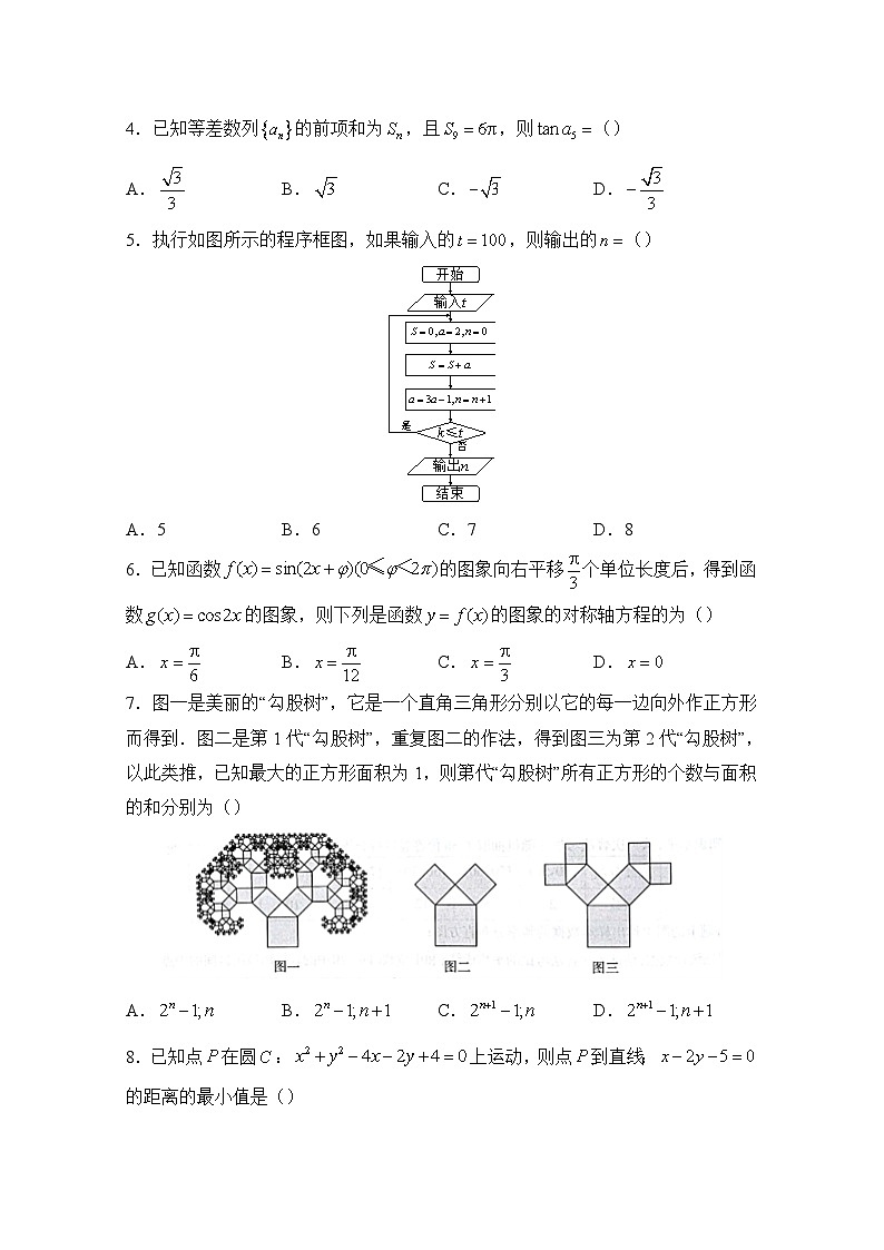 高考数学模拟试题-(文科word含解析)第2页