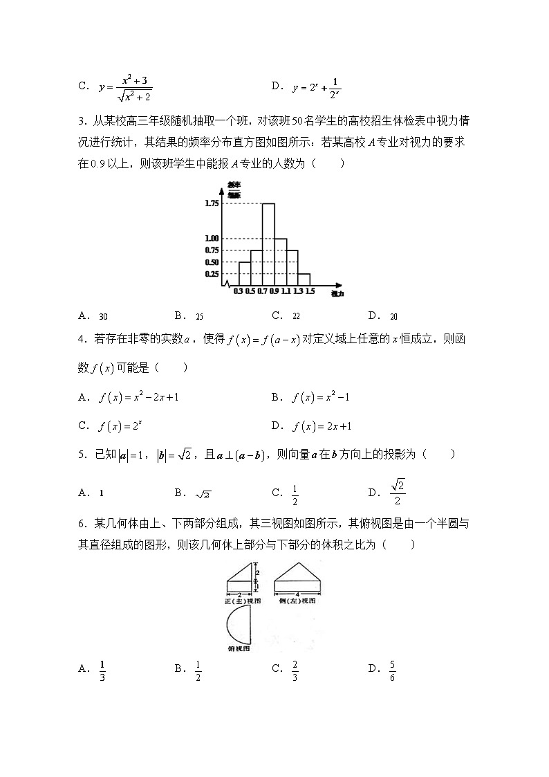 高考数学模拟试题-(文科word含解析)02