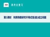 第4章一元函数的导数及其应用 解答题专项 利用导数研究不等式恒(能)成立问题 导数证明不等式  2025年高考总复习数学配人教版(适用于新高考新教材)ppt