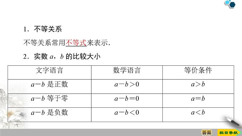 2.1 第1课时　不等关系与不等式-新人教版高中数学必修第一册全套课件第4页