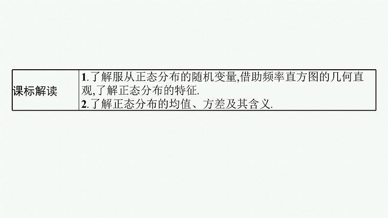 第11章　计数原理、概率、随机变量及其分布  第7节  正态分布 2025届高考数学一轮总复习(适用于新高考新教材)ppt02