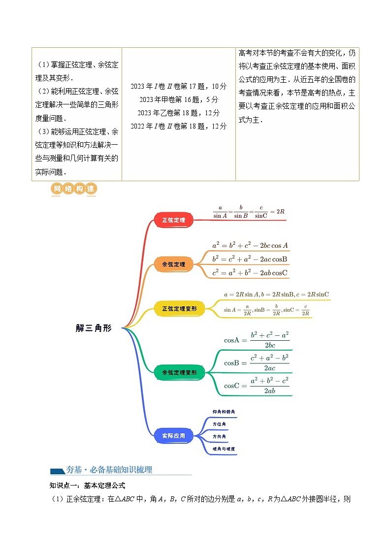 第04讲 解三角形（八大题型）（讲义）（解析版）第3页