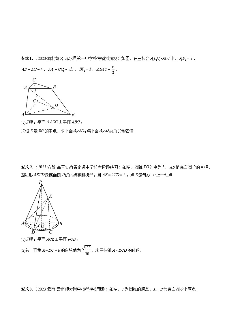重难点突破06 立体几何解答题最全归纳总结（九大题型）（原卷版）第3页