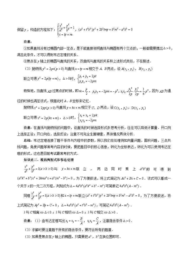 第08讲 直线与圆锥曲线的位置关系（四大题型6个方向）（讲义）（解析版）第3页