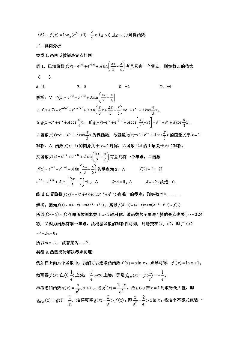 高考数学导数专题-8.凸凹反转第2页