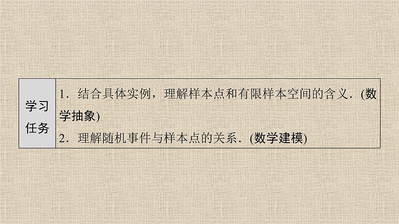 2023-2024学年人教A版必修第二册 10.1.1有限样本空间与随机事件  课件第2页