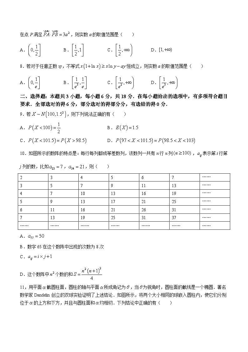 湖北省十一校2023-2024学年高三下学期第二次联考数学试卷（Word版附解析）第2页