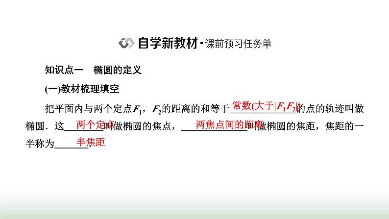 人教A版高中数学选择性必修第一册3-1-1椭圆及其标准方程课件第2页