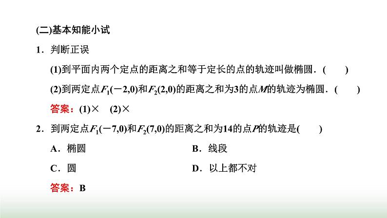 人教A版高中数学选择性必修第一册3-1-1椭圆及其标准方程课件第4页