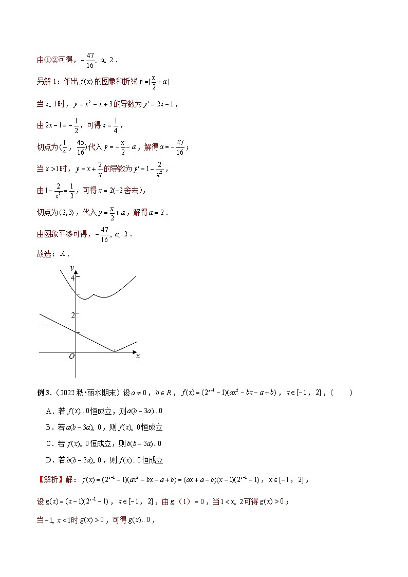 最新高考数学二轮复习（新高考）【专题突破精练】  第15讲 函数中的两边夹思想与最大值的最小值问题03