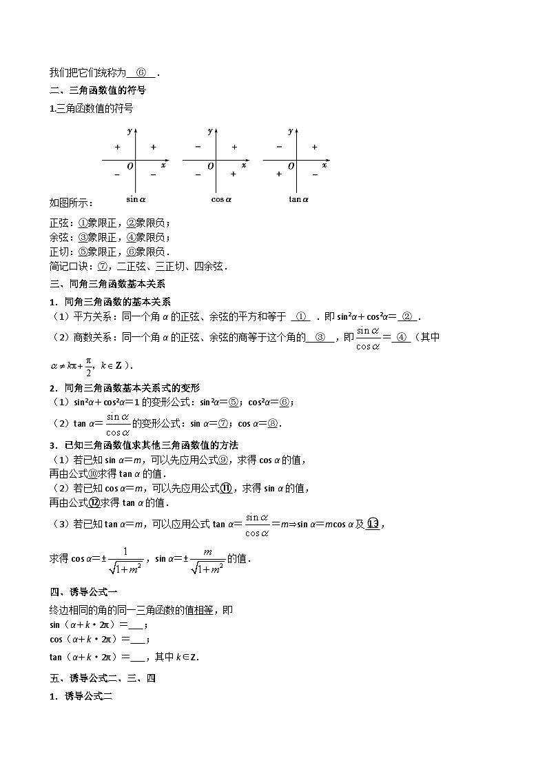 第02讲 三角函数概念-高一数学同步精品讲义（苏教版必修第一册）02