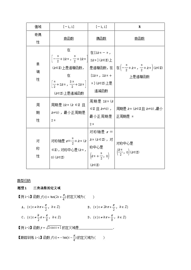 2024年新高考数学一轮复习知识梳理与题型归纳第22讲三角函数的图象与性质（学生版）第2页