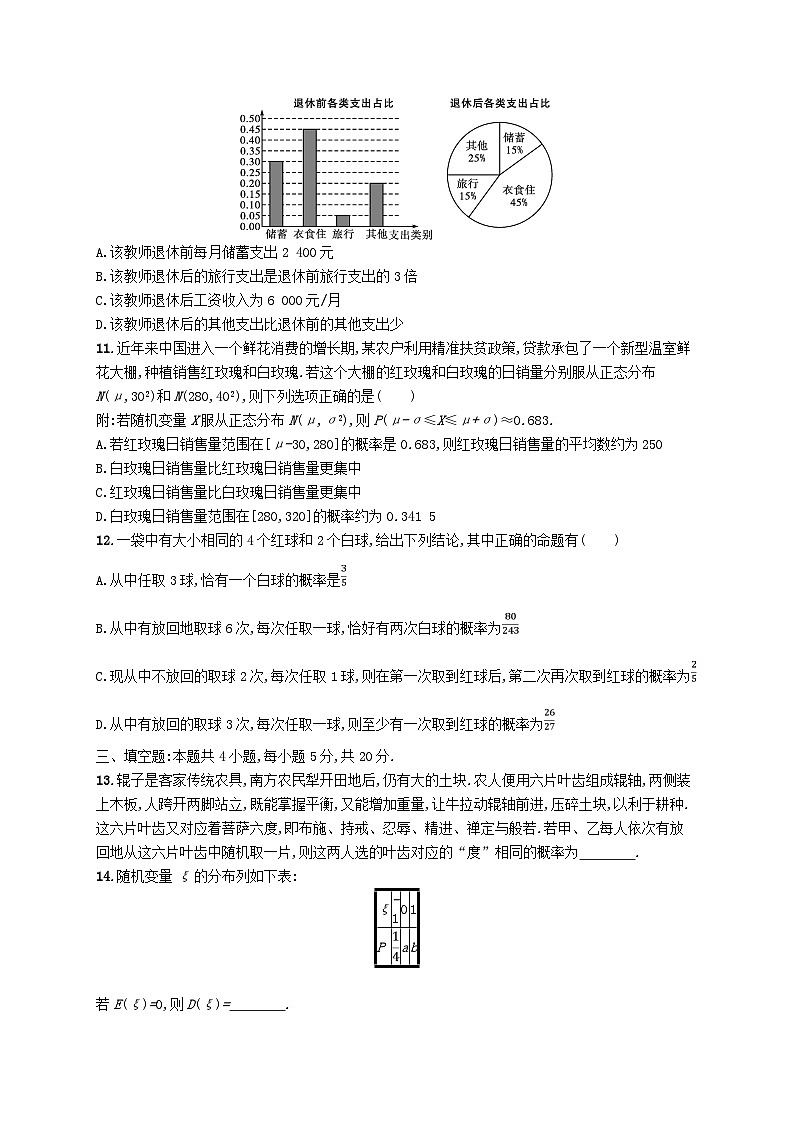 2025届高考数学一轮复习专项练习单元质检卷十概率第3页