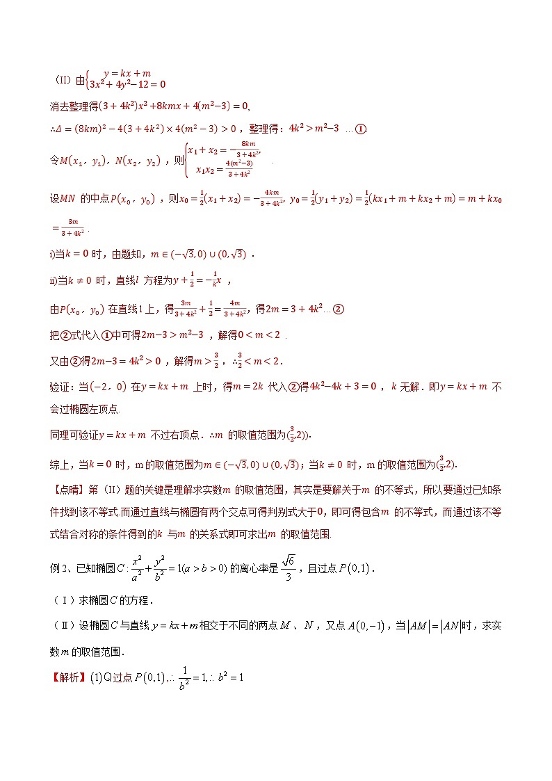 最新高考数学解题方法模板50讲 专题42 圆锥曲线中的对称问题03