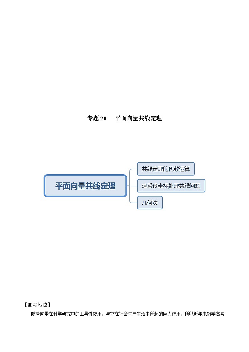 高考数学解题方法模板50讲 专题20 平面向量共线定理（解析版）第3页