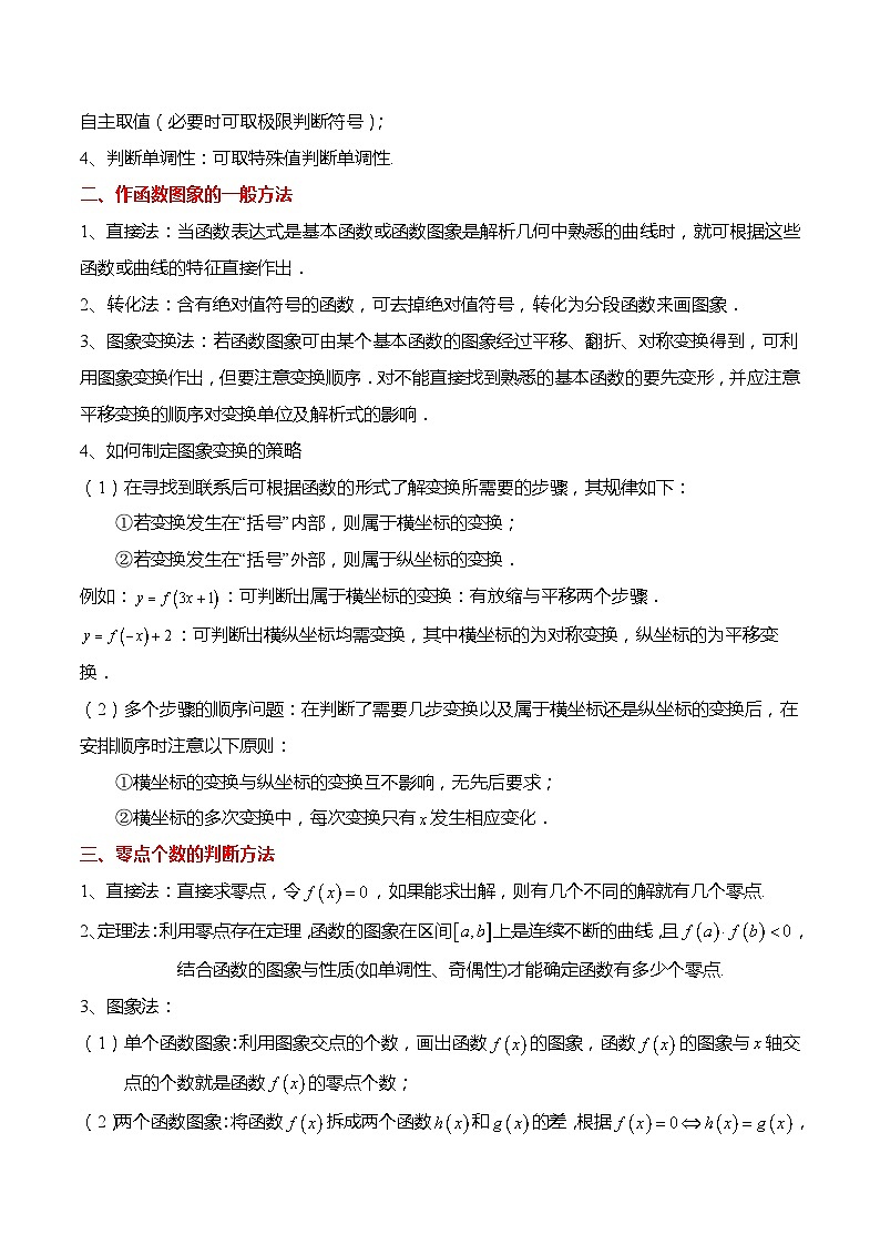 新高考数学【热点·重点·难点】专练  热点2-4 函数的图象与函数的零点10大题型02