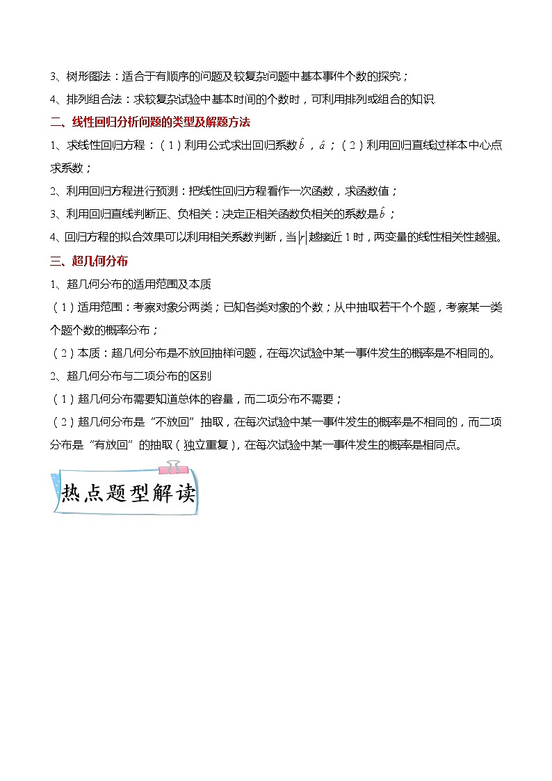 新高考数学【热点·重点·难点】专练  热点9-2 概率统计综合10大题型02