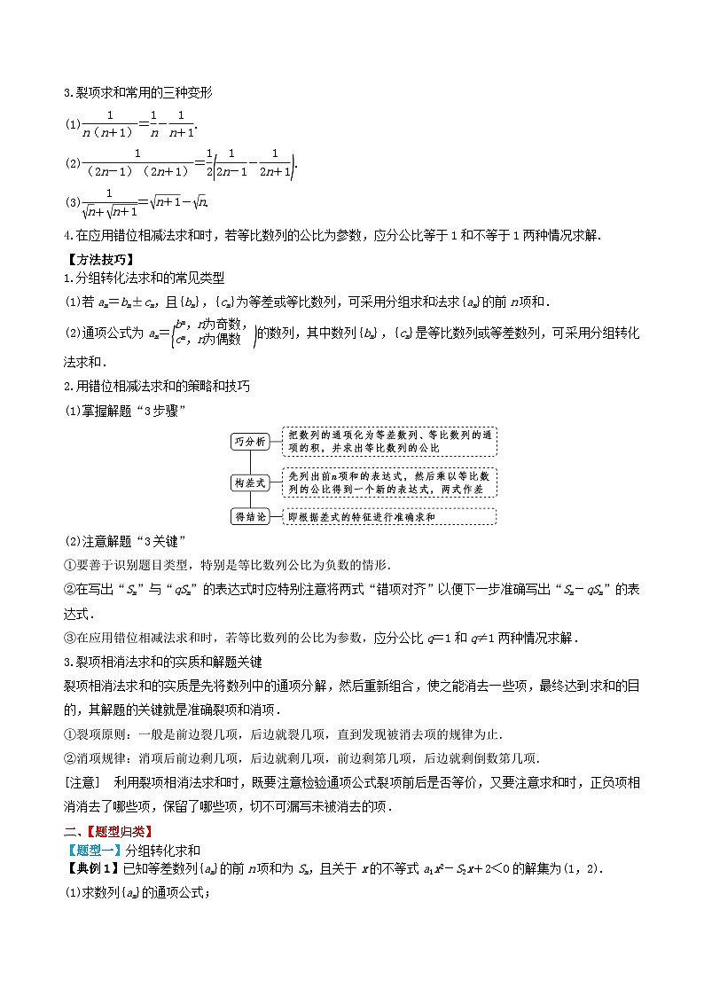 2024年新高考数学一轮复习题型归类与强化测试专题39数列求和（教师版）02