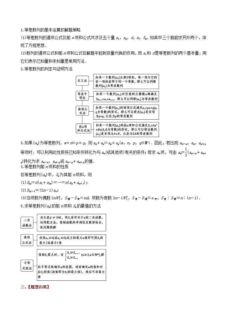 2024年新高考数学一轮复习题型归类与强化测试专题37等差数列及其前n项和（学生版）02