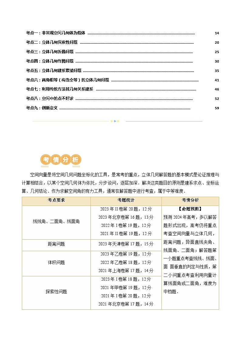 专题15 立体几何解答题全归类（9大核心考点）（讲义）（解析版）第2页