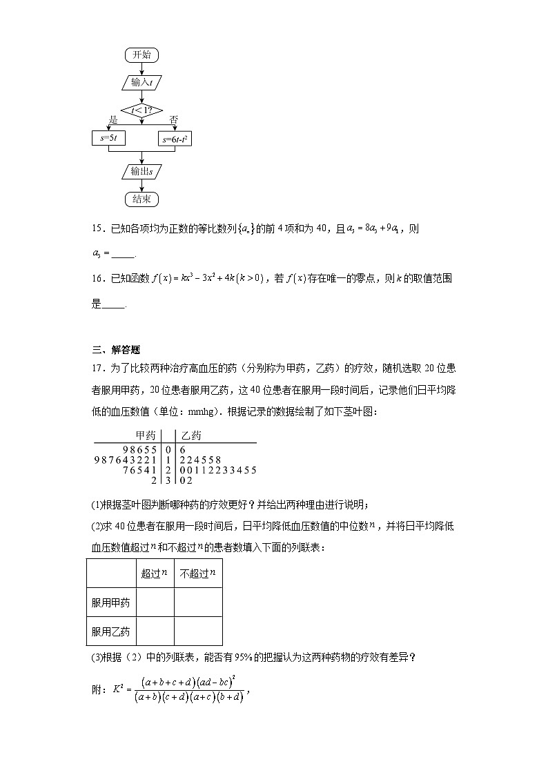 内蒙古自治区包头市2024届高三一模数学（文）试题（含解析）03
