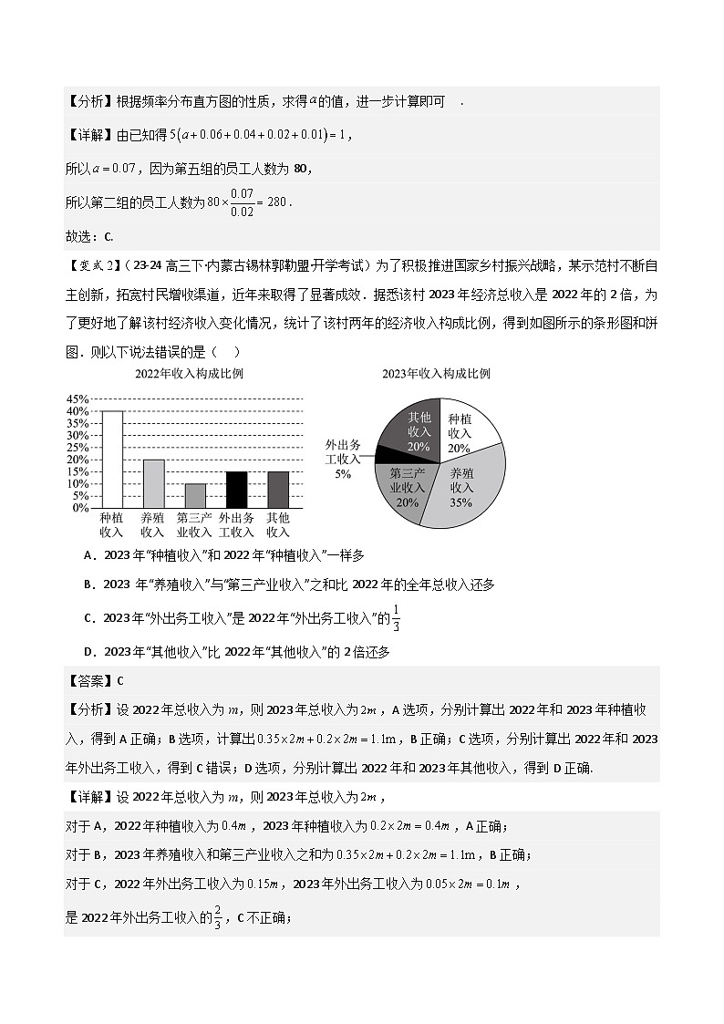第20讲　统计与成对数据的分析（3大考点+强化训练）解析版第3页