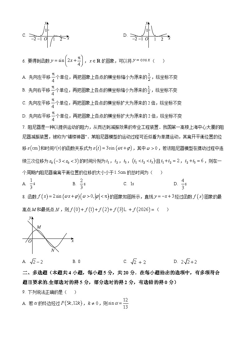 河南省南阳市六校2023-2024学年高一下学期3月第一次联考数学试卷（Word版附解析）02