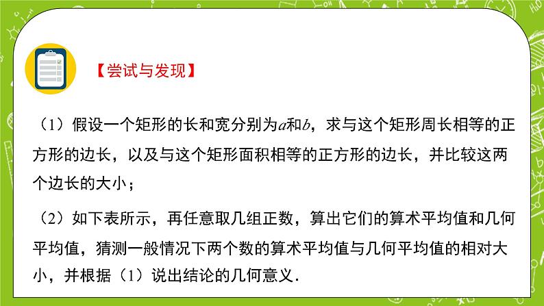 人教B版数学高一必修第一册 2.2.4《均值不等式及其应用》第1课时课件+教案+素材05