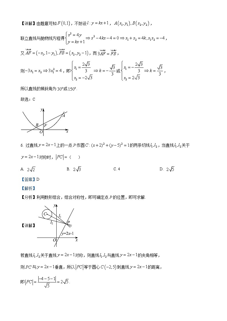 精品解析：重庆市八中科学城中学校2024届高三下学期3月月考数学试题（解析版）第3页