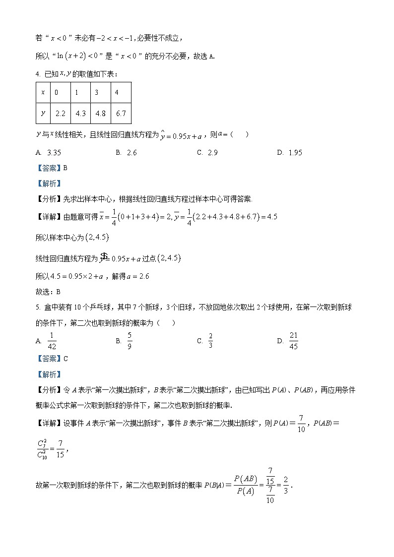 河北省保定市高碑店市崇德实验中学2023-2024学年高二下学期3月月考数学试题（解析版）第2页