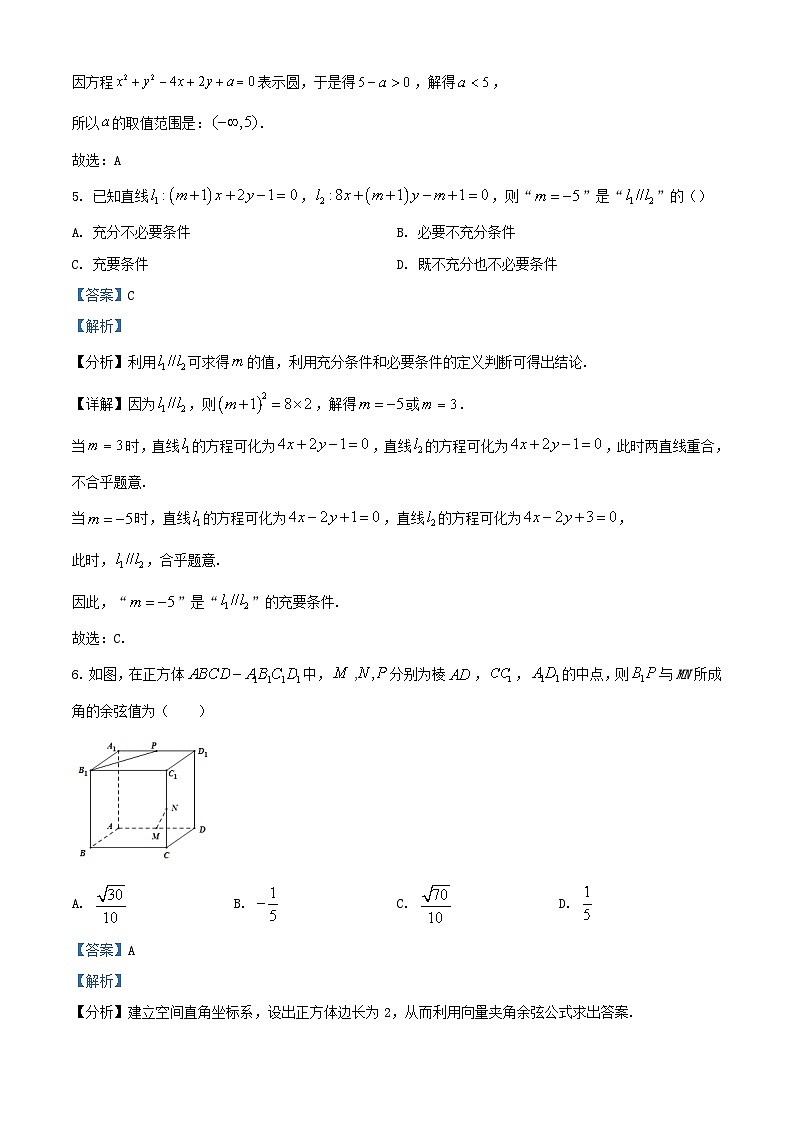 内蒙古赤峰市红山区2023_2024学年高二数学上学期11月期中试题含解析03