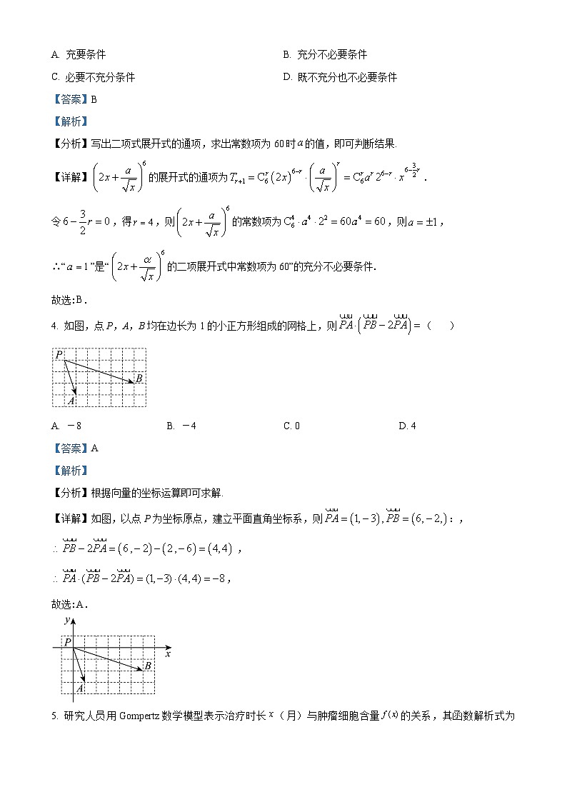 山西省长治市第二中学校2024届高三高考模拟考试一模数学试题（原卷版+解析版）02