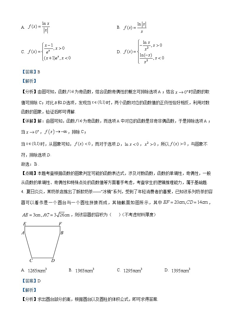 湖南省“一起考”大联考2023-2024学年高三下学期模拟考试数学（一）试题（Word版附解析）02