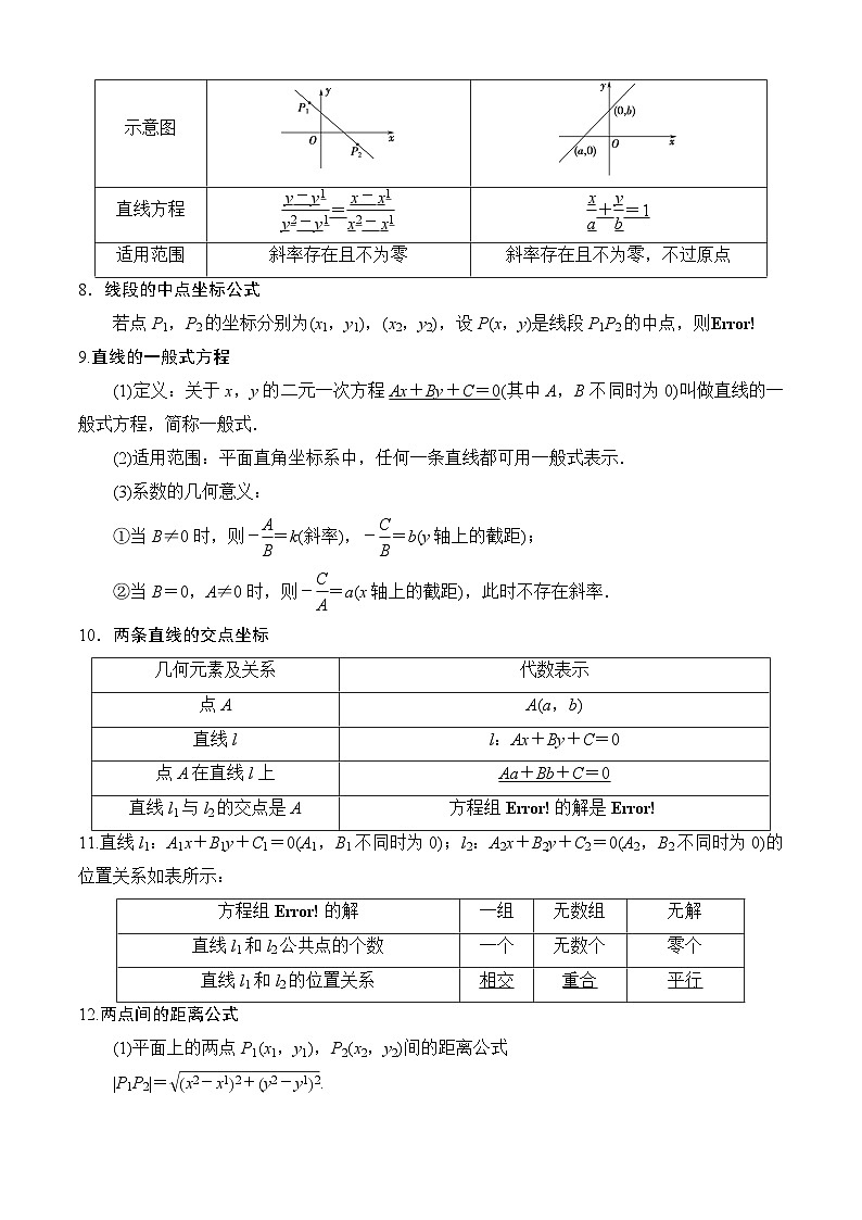 专题01平面直角坐标系中的直线全章复习攻略-考点归纳讲练原卷版第3页