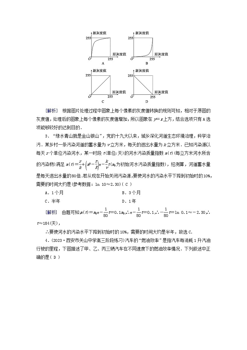 2025版高考数学一轮总复习第2章函数概念与基本初等函数Ⅰ第9讲函数模型及其应用提能训练02