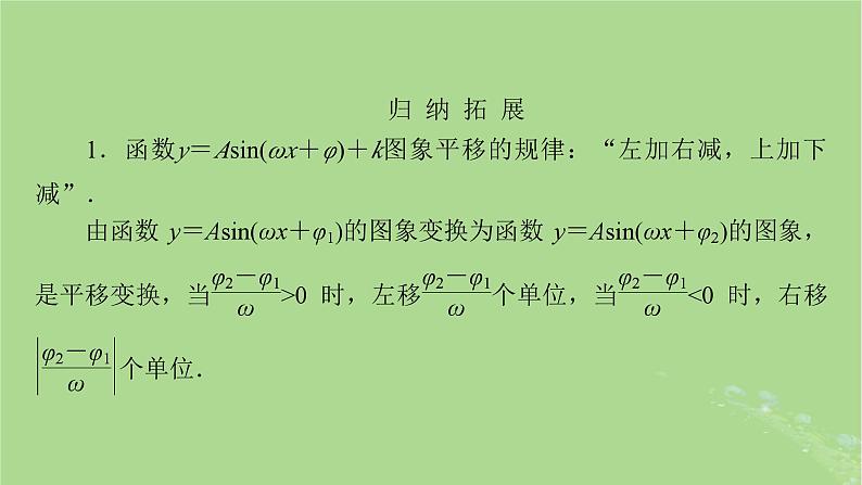 2025版高考数学一轮总复习第4章三角函数解三角形第5讲函数y＝Asinωx+φ的图象及应用课件06