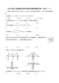 2024年四川省成都外国语学校高考数学模拟试卷（文科）（二）(含解析）