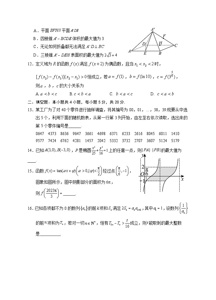 宁夏回族自治区银川一中2024届高三下学期第二次模拟考试数学（文）试卷03