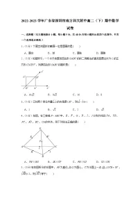 2022-2023学年广东省深圳市南方科大附中高二（下）期中数学试卷