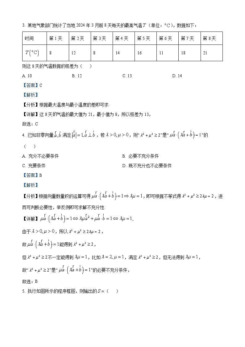 陕西省安康市高新中学、安康中学高新分校2023-2024学年高三阶段性测试（八）理科数学试题（解析版）第2页