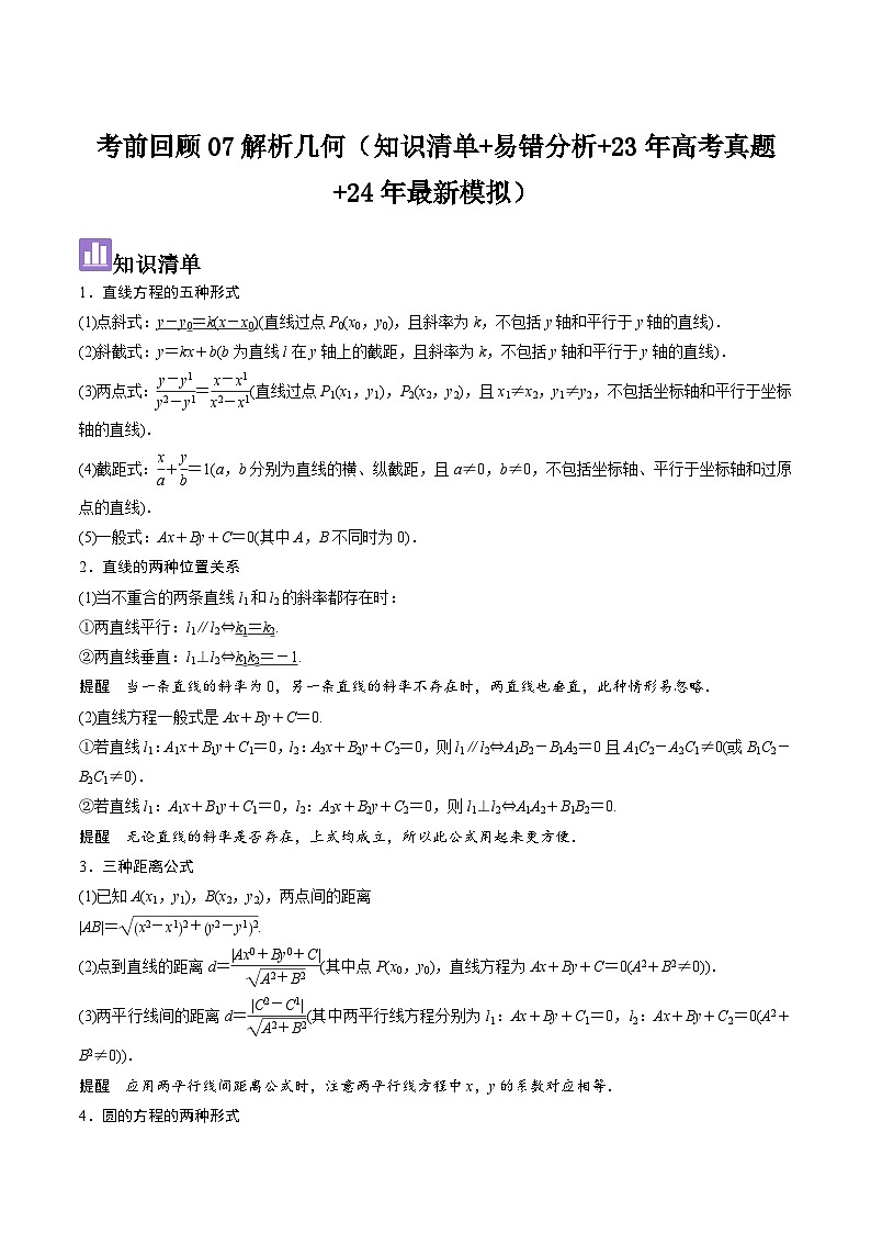 2024年冲刺985、211名校高考数学重难点培优全攻略（新高考专用）01