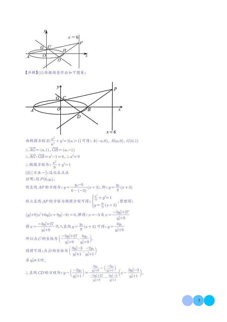 高三数学极点极线与调和点列，调和线束学案（高观点下的圆锥曲线拓展）03